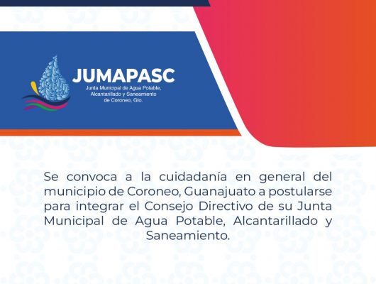 Thumbnail for the post titled: Convocatoria para integración del Consejo de la  JUMAPASC